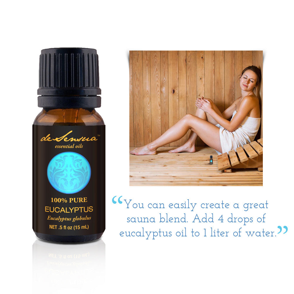 Eucalyptus Pure Essential Oil Purifier, Sore Muscle Relief - deSensua