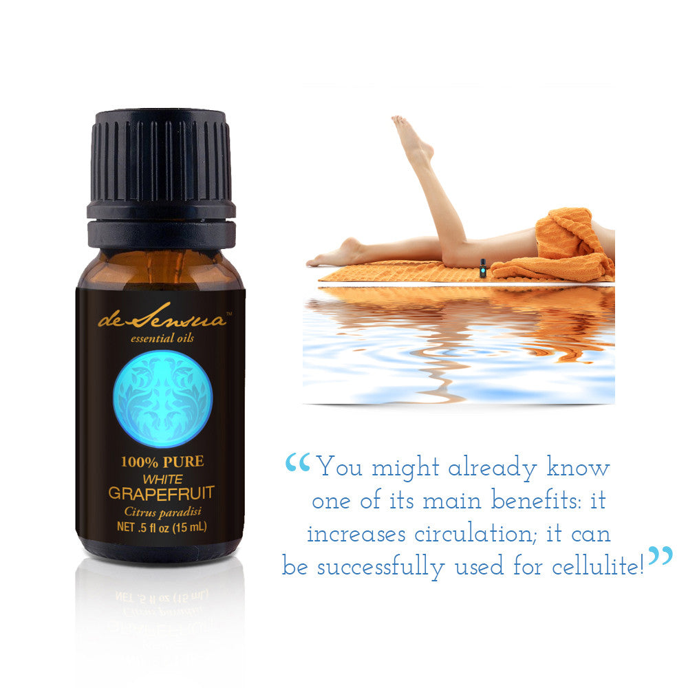 Pure Grapefruit Essential Oil for Skin, Stress Relief - deSensua