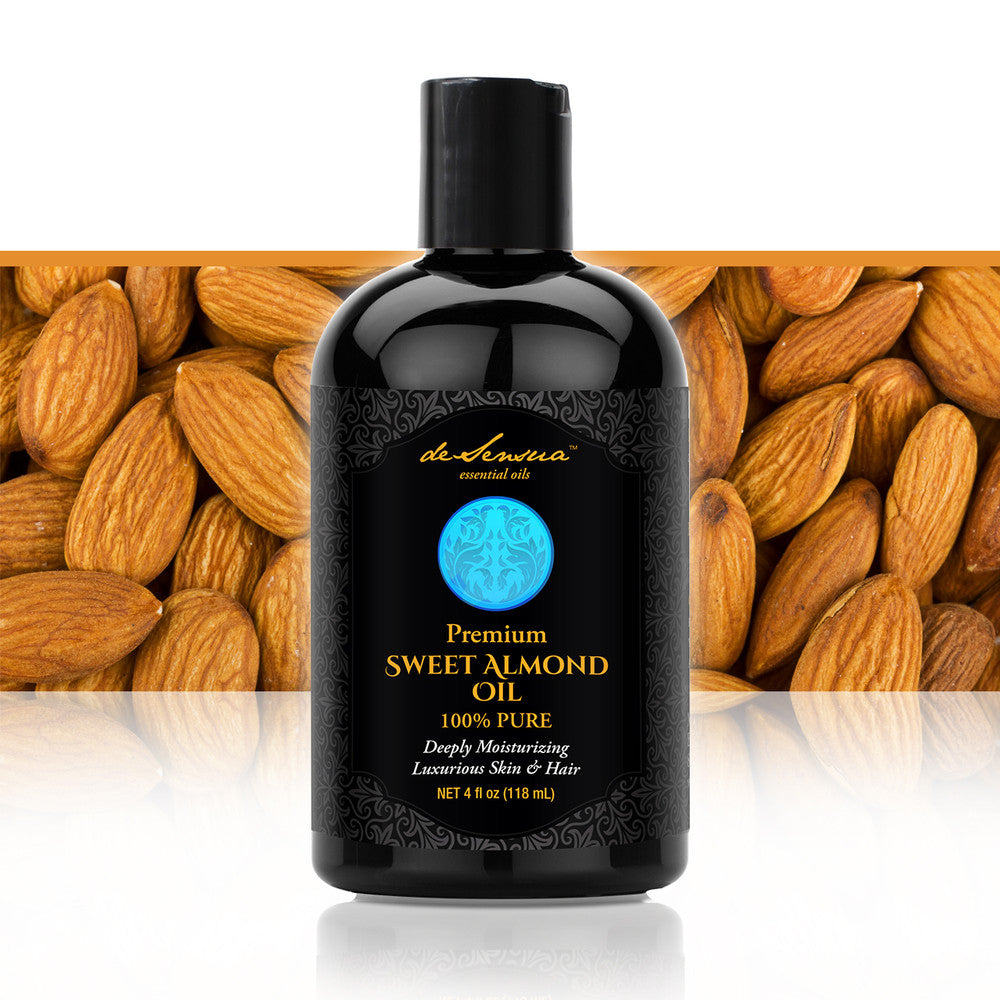 ALMOND OIL, Sweet - Secret All-Natural Weapon Against Wrinkles, Fine Lines, Chapped Lips, Split Ends, Dark Circles, Stretch Marks and Stress Phew, What a Wonder Oil!