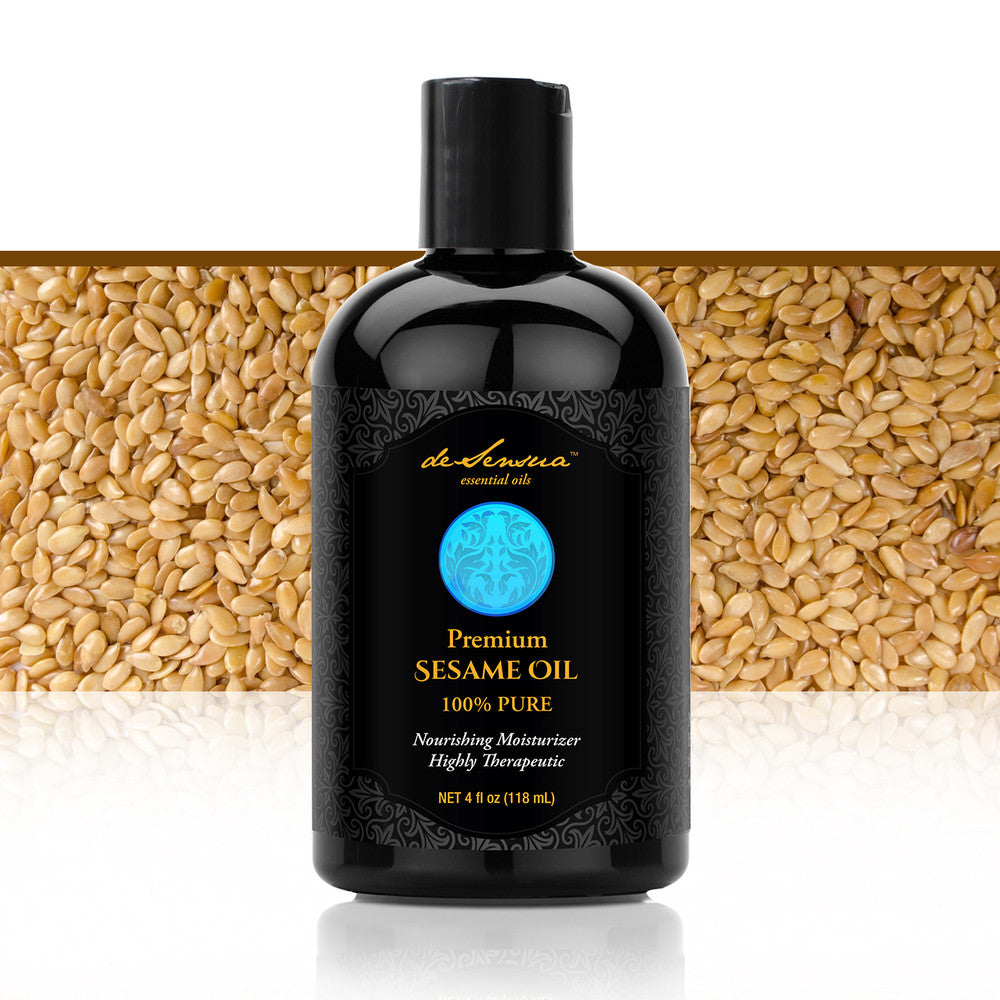 SESAME OIL  – The Queen of the Oils! Has Vitamin E, Antioxidants, Linoleic Acids and More... Instantly Seals in Moisture for Lustrous Hair and Glowing Skin