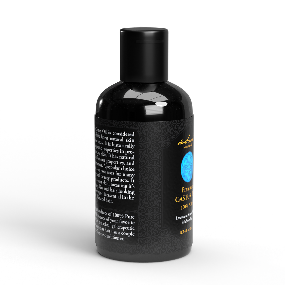 Premium Cold Pressed Castor Oil for Skin & Hair Care - deSensua