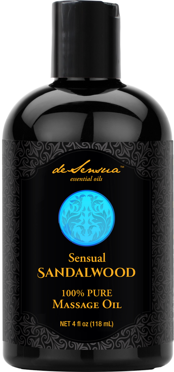 Sensual Massage Oil Infused with Sandalwood Essential Oils by deSensua