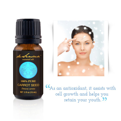 Carrot Seed Pure Essential Oil Best for Anti-Aging Beauty - deSensua