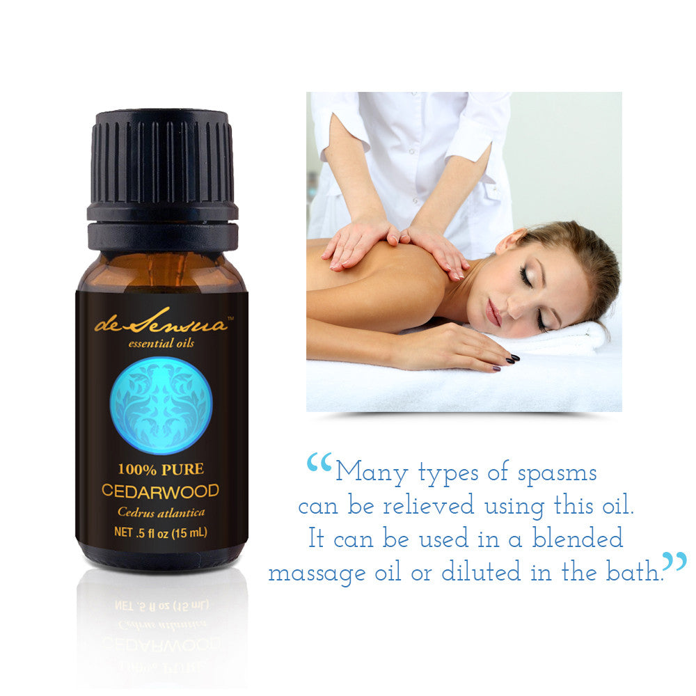 CEDARWOOD ESSENTIAL OIL - of 100% Proven Purity for - Most Popular for Promoting Relaxing Sleep and Great Skin
