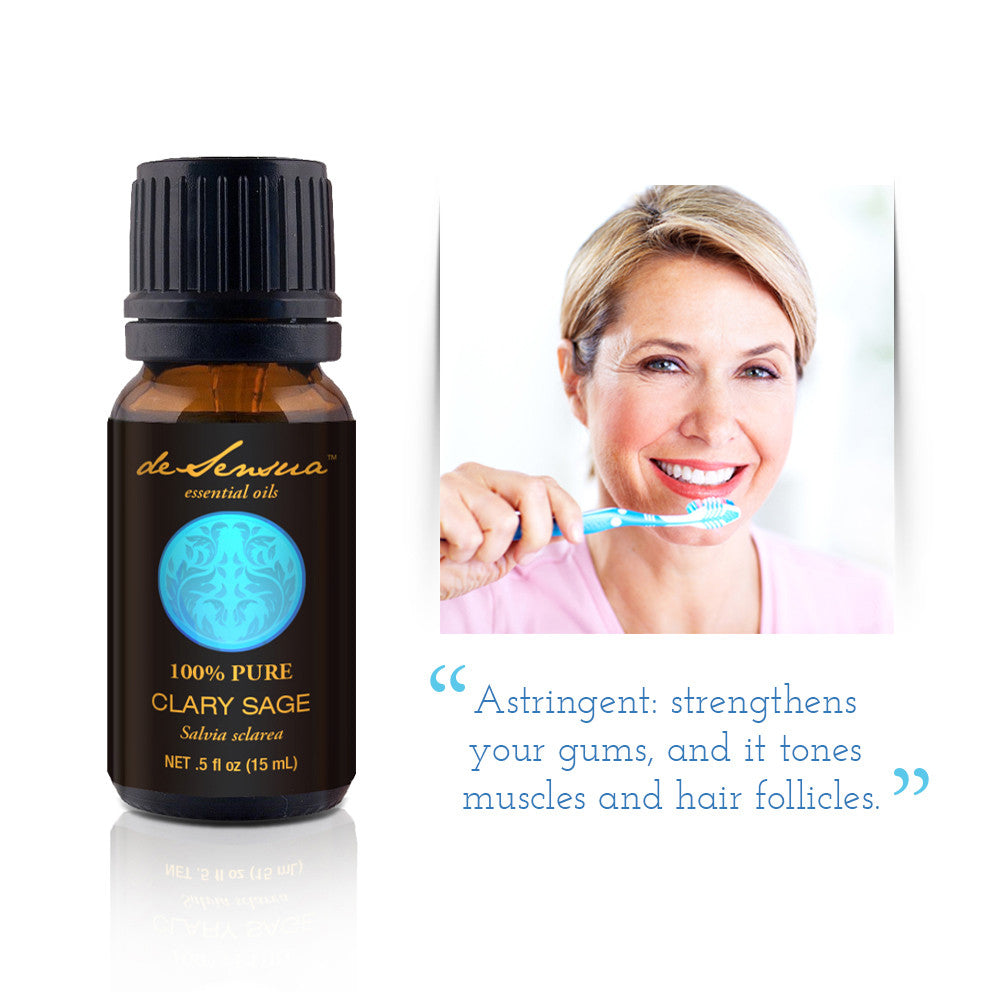 Clary Sage Aphrodisiac Pure Essential Oil, Menopause - deSensua