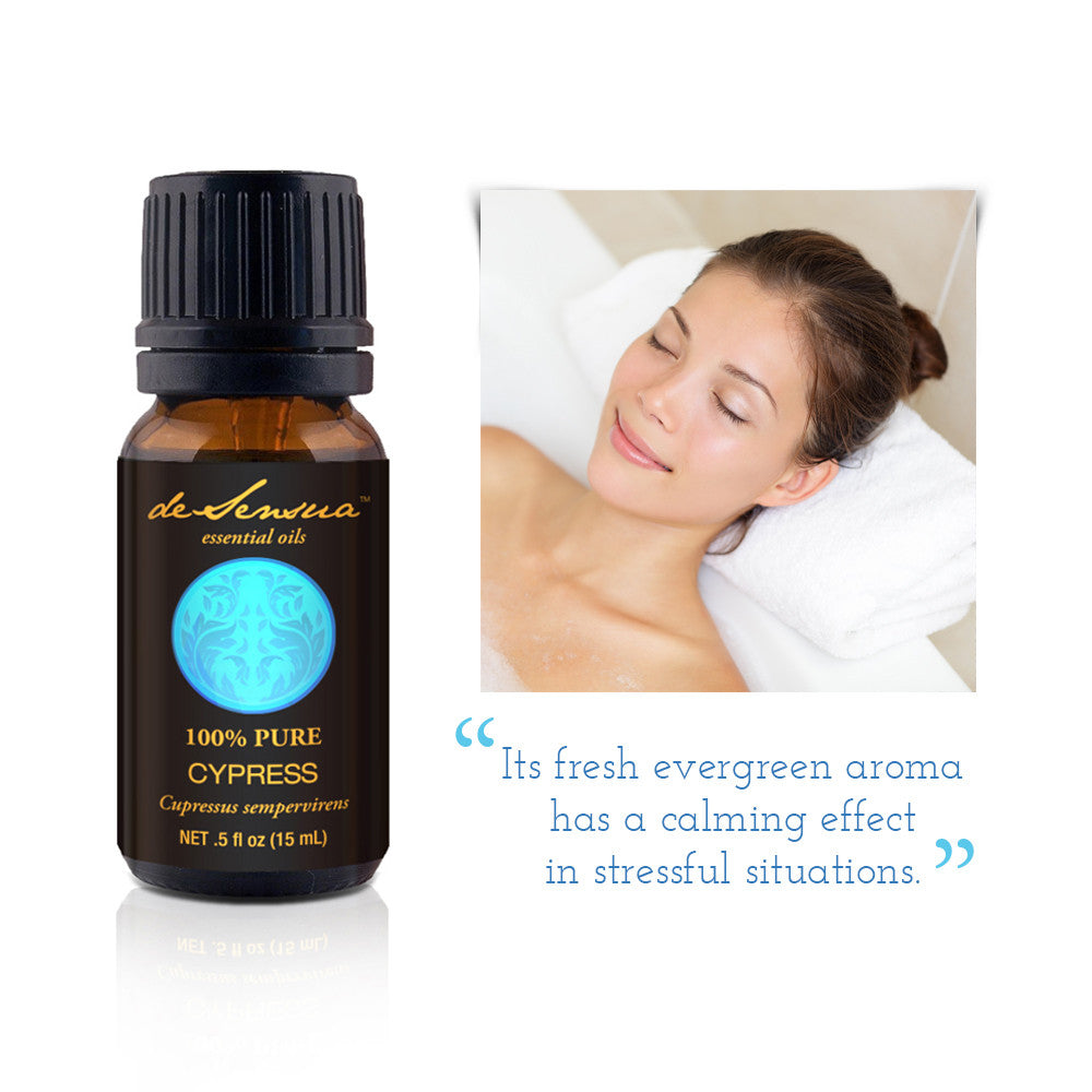 Cypress Essential Oil Menopause, menstrual Cramps Relief - deSensua