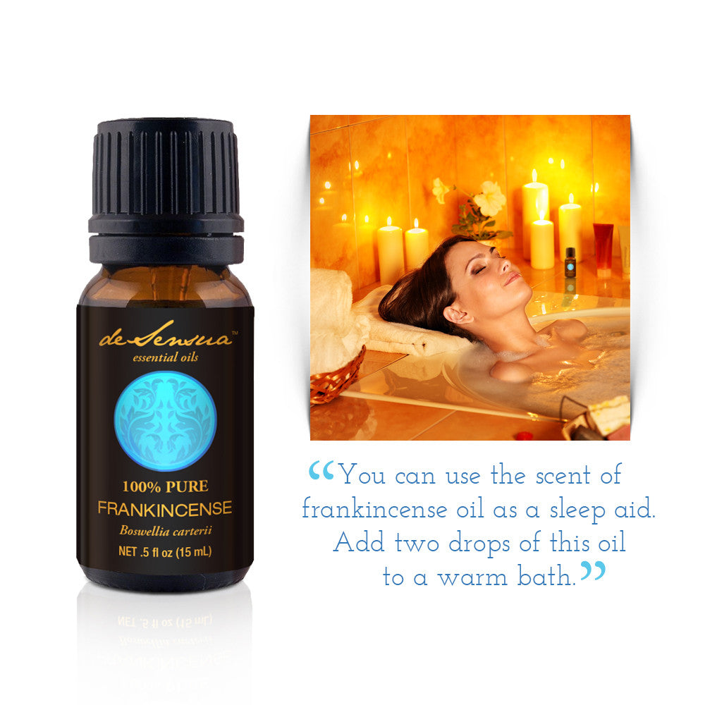 Pure Frankincense Essential Oil for Meditation, Skin Care - deSensua