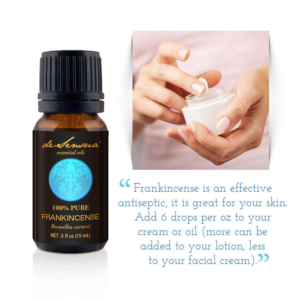 Pure Frankincense Essential Oil for Meditation, Skin Care - deSensua