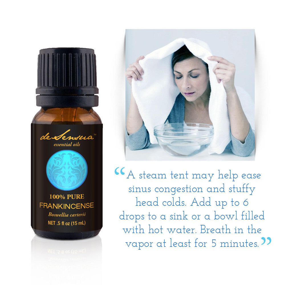 Pure Frankincense Essential Oil for Meditation, Skin Care - deSensua
