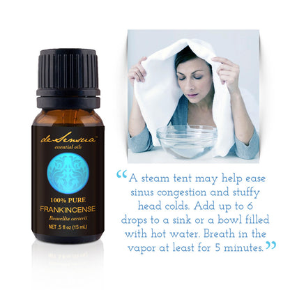 Pure Frankincense Essential Oil for Meditation, Skin Care - deSensua