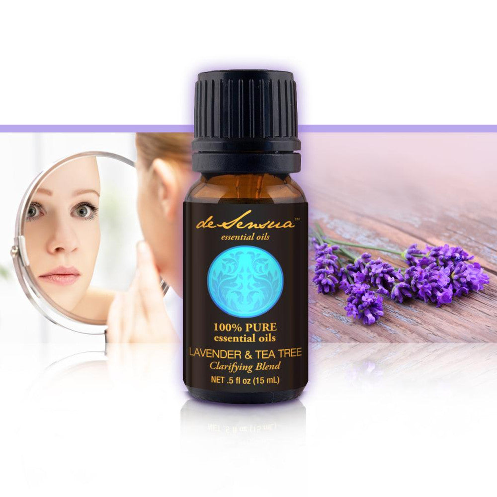 Lavender &amp; Tea Tree Pure Essential Oil Blend - Acne &amp; Skin Care