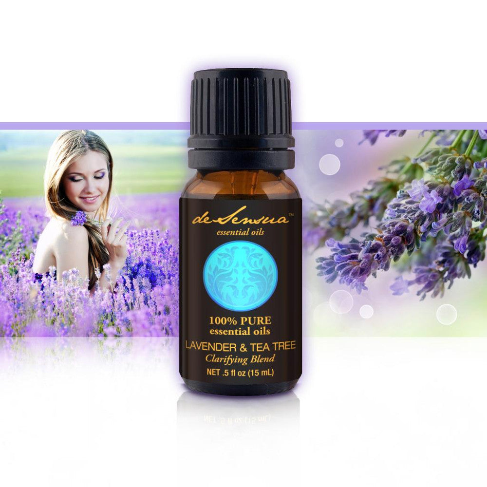 Lavender &amp; Tea Tree Pure Essential Oil Blend - Acne &amp; Skin Care