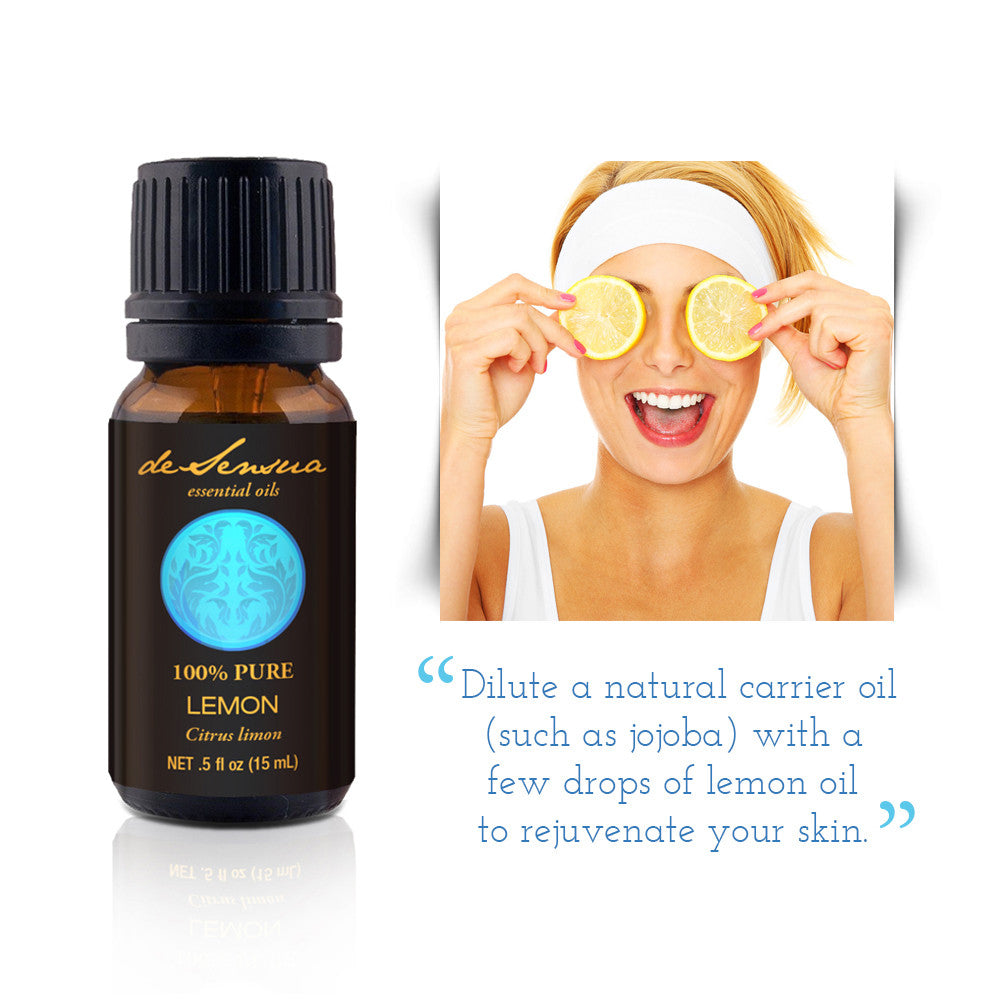 Pure Lemon Essential Oil for Skin Cleansing, Lightening - deSensua