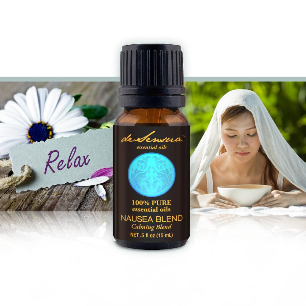 NAUSEA BLEND – Essential Oil for Nausea, from Morning Sickness, Motion Sickness, Indigestion, or Any Cause. Helps Soothe and Settle Your Stomach and Mind