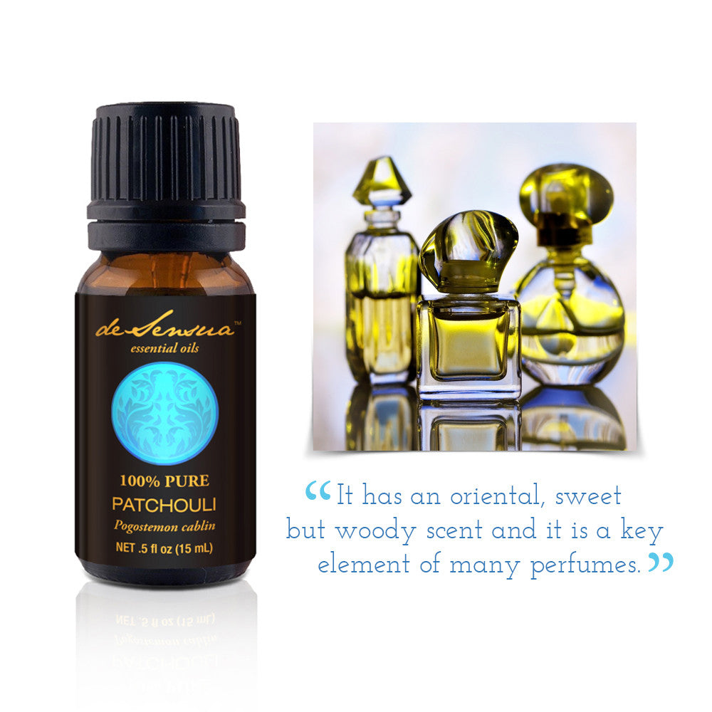Pure Patchouli Essential Oil - Stress Relief, Relaxation - deSensua