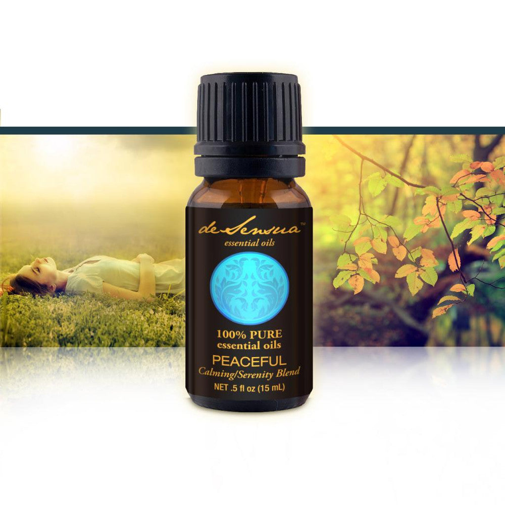 PEACEFUL, Calming and Serenity Blend  –  Spread Peace and Calm Throughout Body and Home. Stress Relieving, Gently Uplifting Blend of Subtle Fragrances