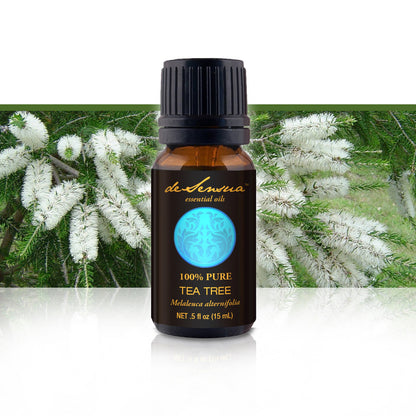 Pure Tea Tree Essential Oil for Glowing Skin, Immunity - deSensua