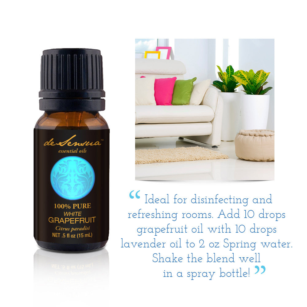 Pure Grapefruit Essential Oil for Skin, Stress Relief - deSensua