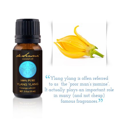 YLANG YLANG ESSENTIAL OIL - of 100% Proven Purity - Most Popular for Libido and Beating Anxiety
