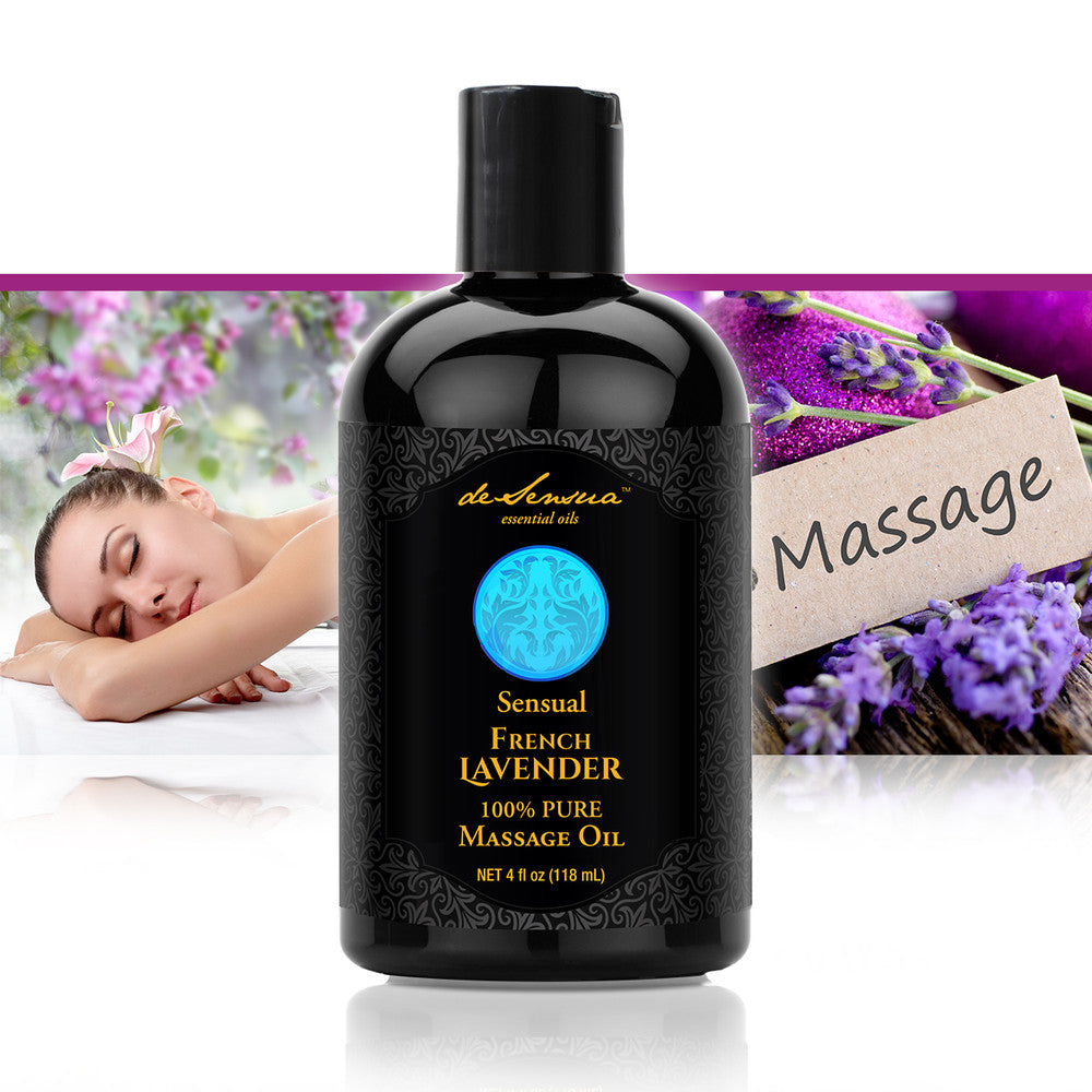 Sensual Massage Oil infused with Lavender Essential Oil by deSensua